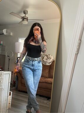 ACID WASH LAWMAN JEANS SIZE 13